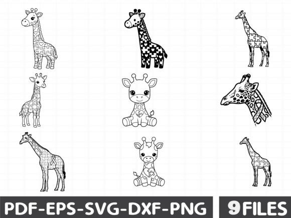 Autism Awareness Giraffe