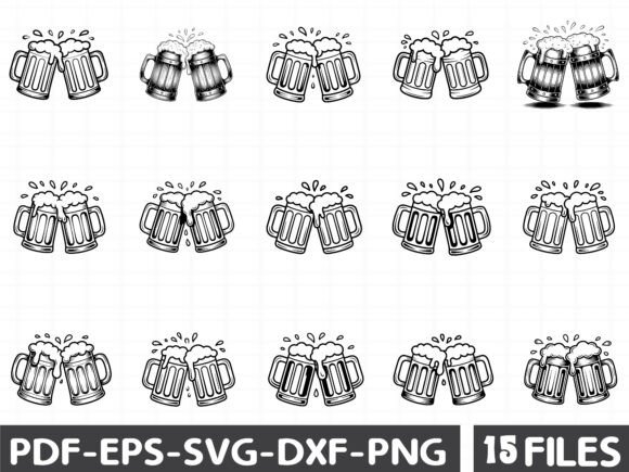 Beer Mugs SVG, Beer Cheers Svg