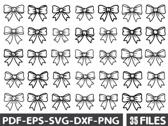 Bow Svg, Cute Bow Bundle Svg