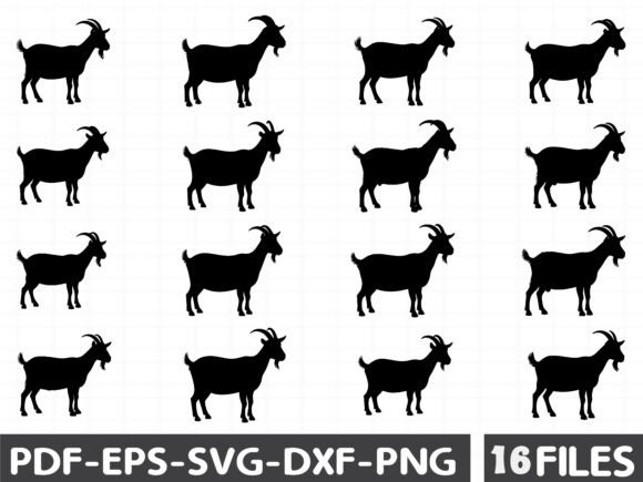 Goat Clipart Black and White