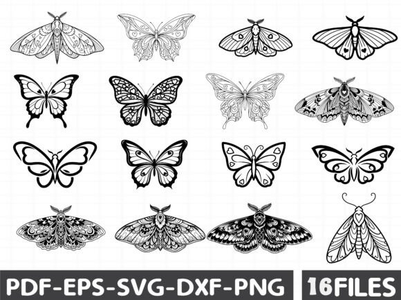 Magic Moth Butterfly SVG