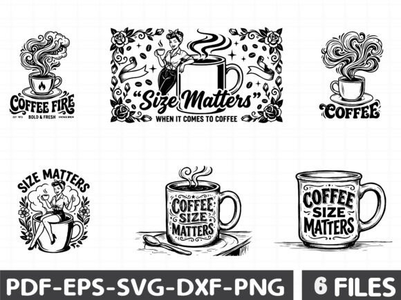 Retro Coffee Size Matters