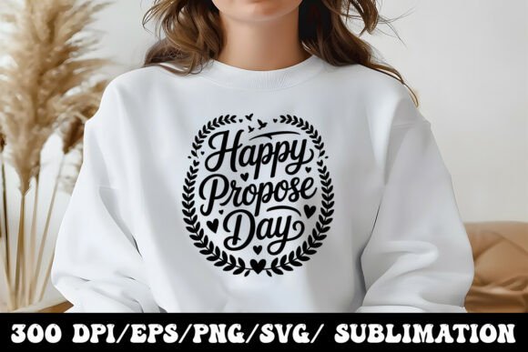 Romantic Happy Propose Day Calligraphy