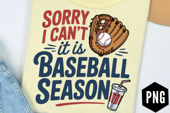 Sorry I Can't It Is Baseball Season PNG