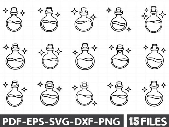 Witches Bottle SVG, Mystical Svg Bundle