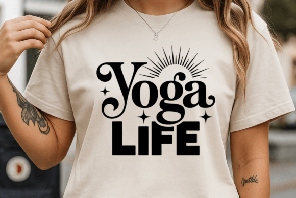Yoga Life SVG Motivational Yoga Quote